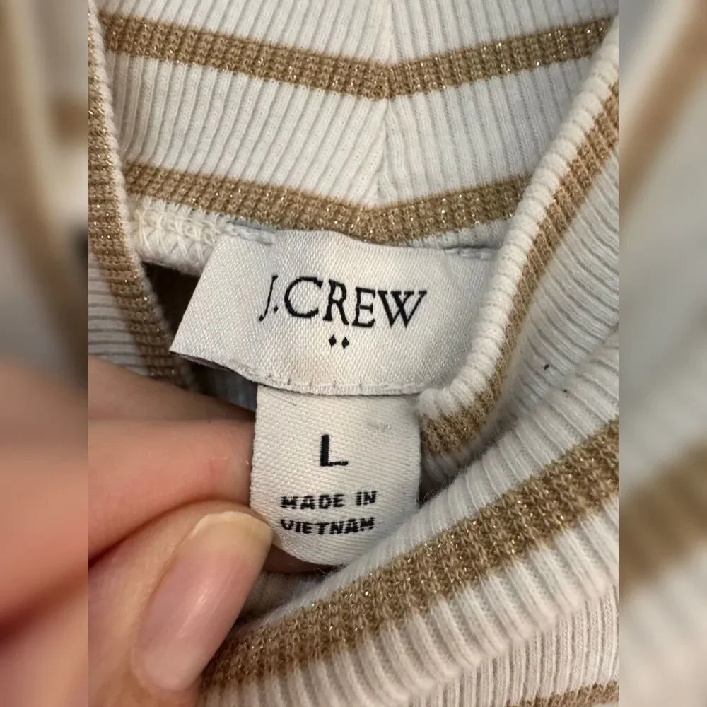 J. Crew white tan